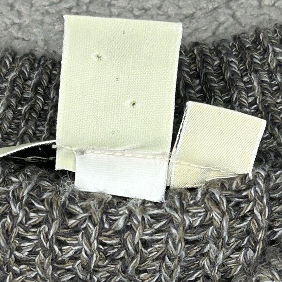 Eddie Bauer Sweater Mens Extra Large Gray Chunky Cable Knit Fisherman Henley XL - Picture 5 of 11